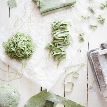 homemaking pasta recipe with spinach