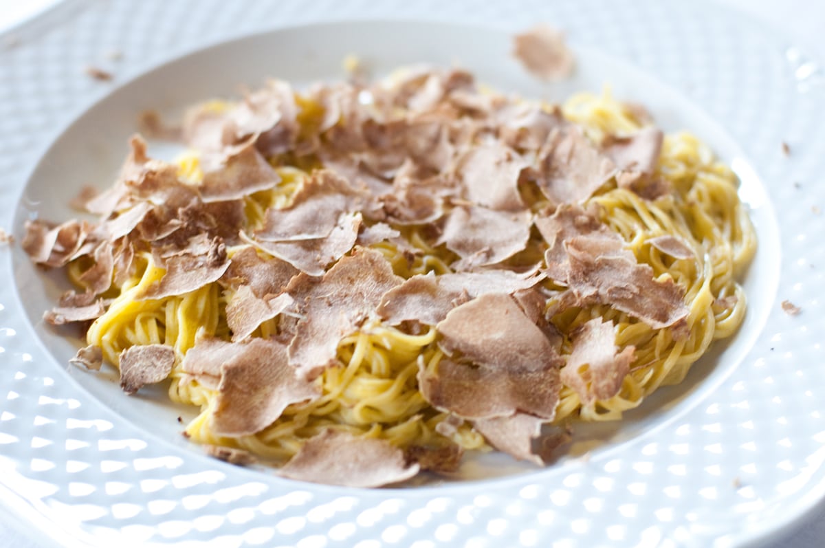 tajarin pasta recipe with white truffle