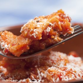 Trippa alla Romana is a classic dish consisting of tripe cooked in a fresh tomato sauce.