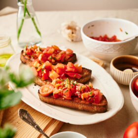 tomato bruschetta recipe image