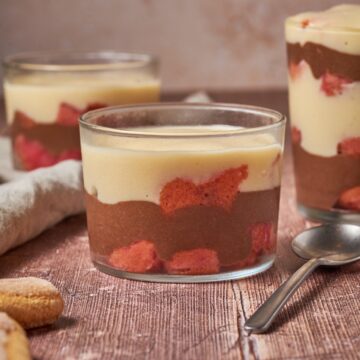 Zuppa inglese in a small cup