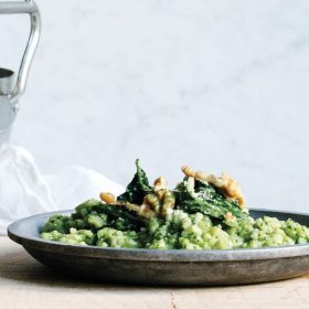 Baked Risotto with Kale recipe