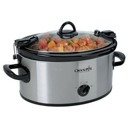 Crock-Pot Cook & Carry 6-Quart Oval Portable Manual Stainless Steel