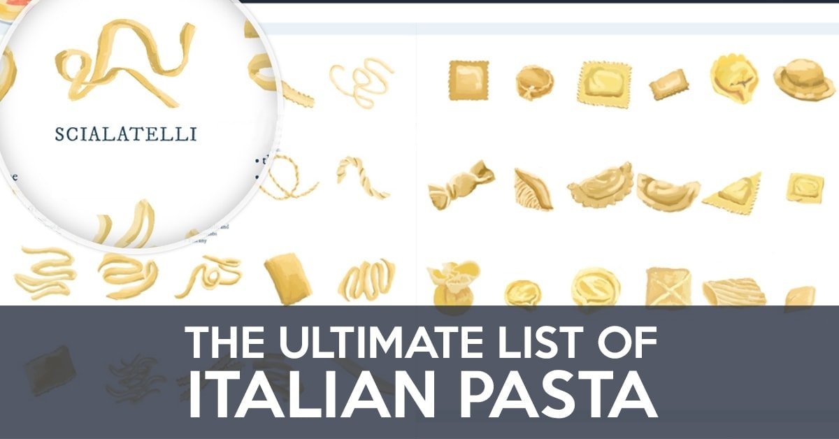 List of Italian pasta shapes FB