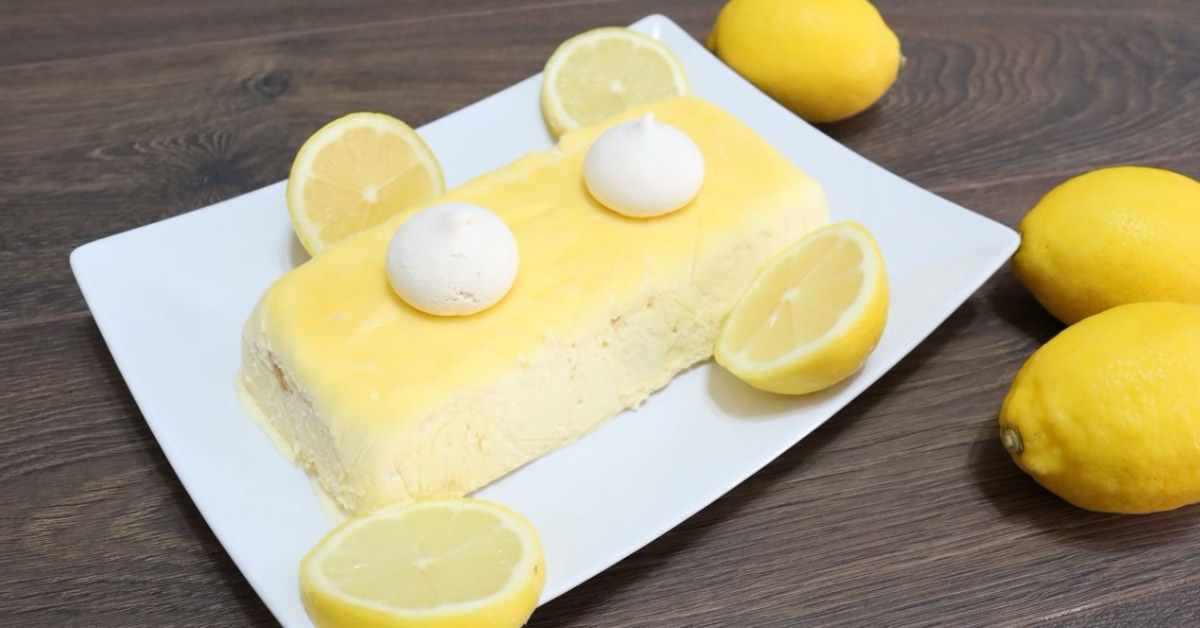 a perfect Lemon Semifreddo recipe whipped with heavy cream
