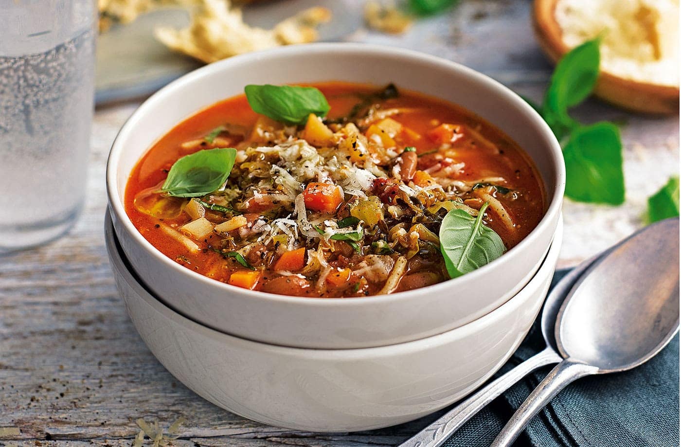 Easy Italian Minestrone Soup Recipe - Earthy Italian Soup