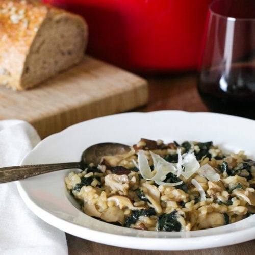 Mushroom and Kale Risotto Recipe