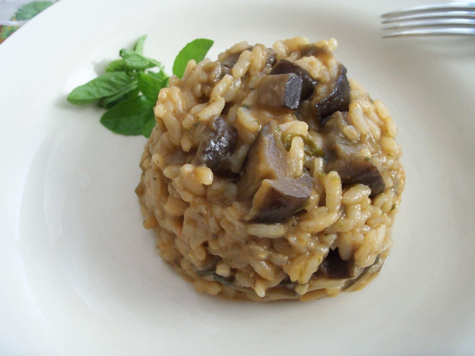 Risotto with eggplant is a recipe that would delight even those who don't normally eat eggplants.