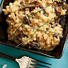 Risotto with morels is a delicious and easy dish to cook.