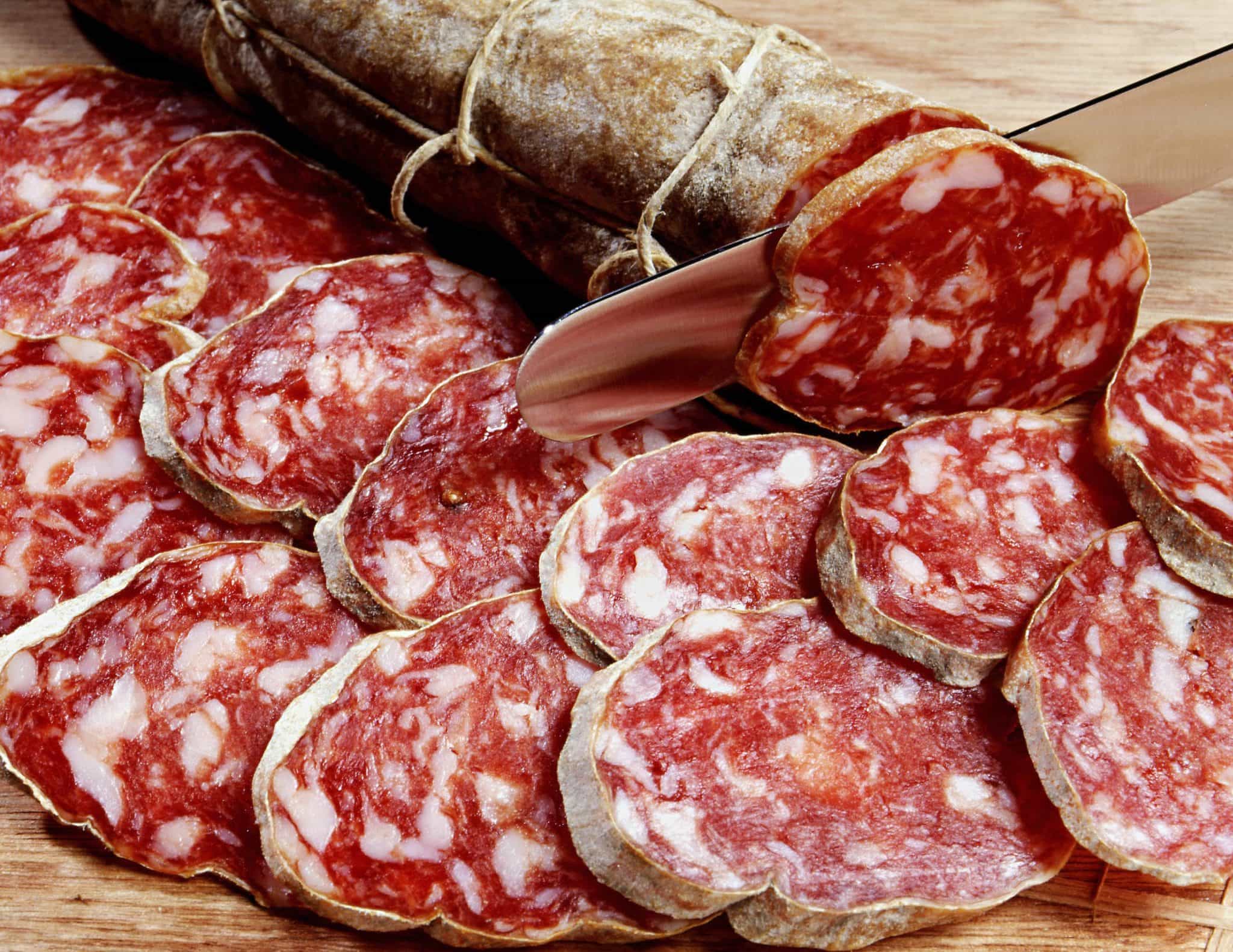 What is salami made of has a simple answer.