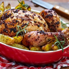 Tuscan Roasted Chicken with Potatoes