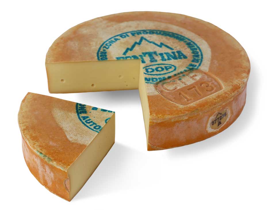 fontina cheese close up
