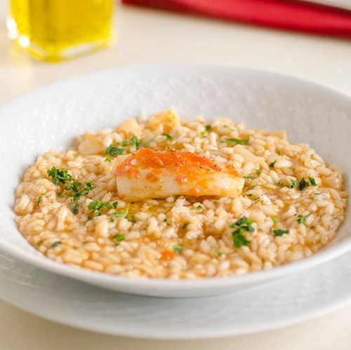 Tomato risotto with halibut fillet: Best Recipe For Fish Lovers